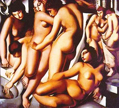 tamara delempicka women bathing