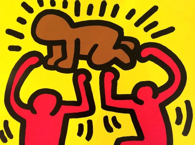 Keith Haring. Pop Shop IV Radiant Baby. 1989.