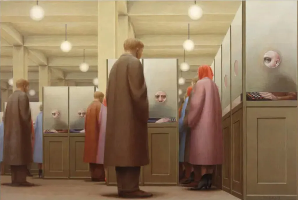 George Tooker. Government Bureau. 1956. queer artists