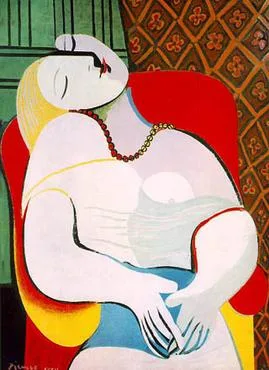 The Dream. Painting by Picasso. 1932. 