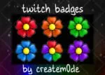 flower twitch badges
