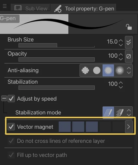 vector magnet clip studio paint