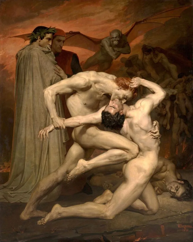 William-Adolphe Bouguereau. Dante and Virgil. 1850.