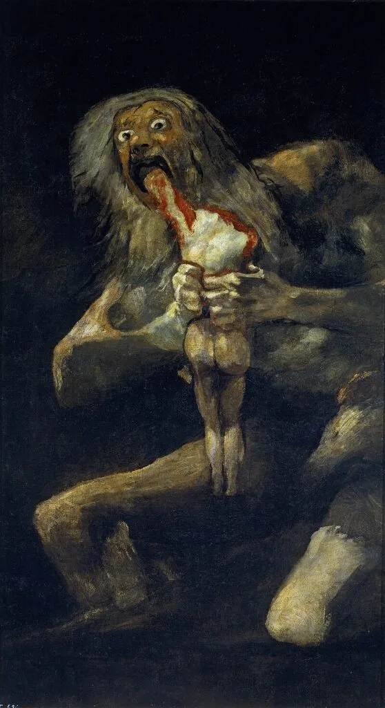 goya saturn devouring his son 1819-1823 creepy paintings