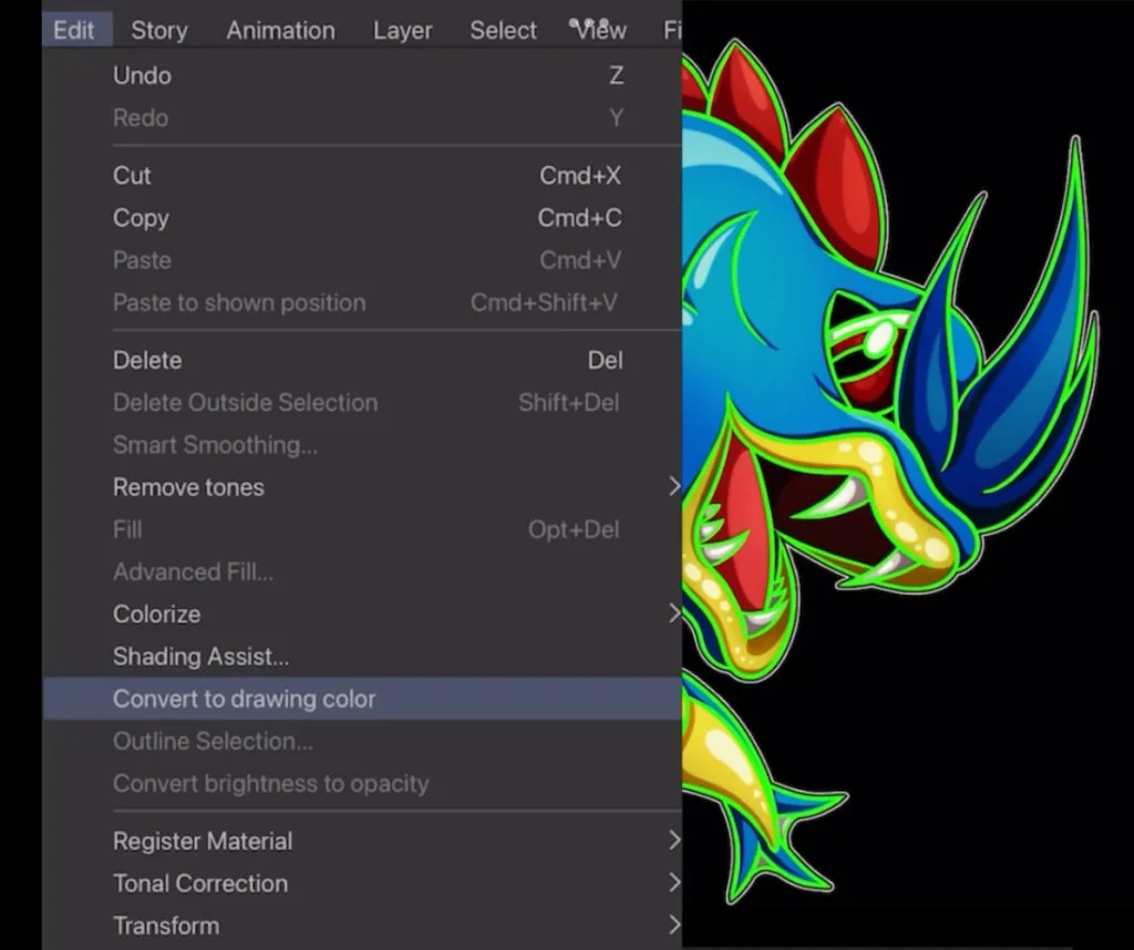 recolor your line art