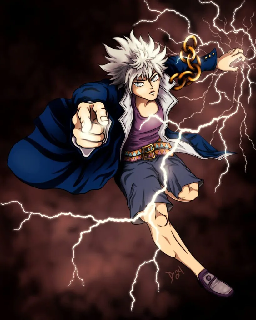 Jojo x Killua mashup digital art