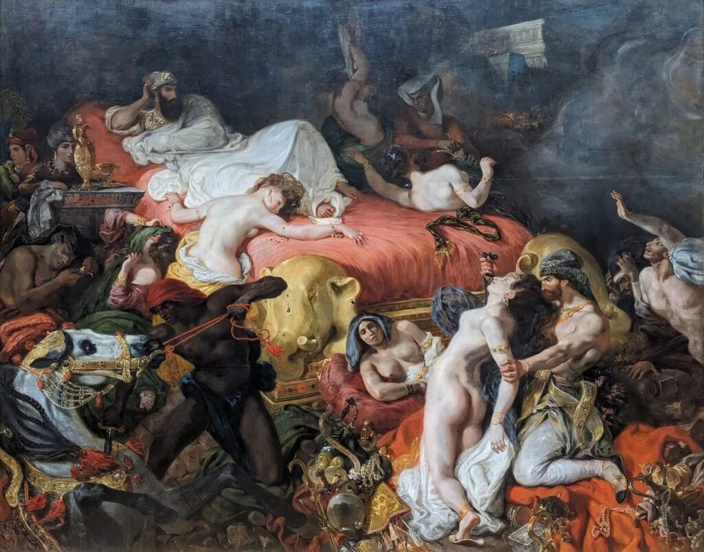 The Death of Sardanapalus  by Delacroix