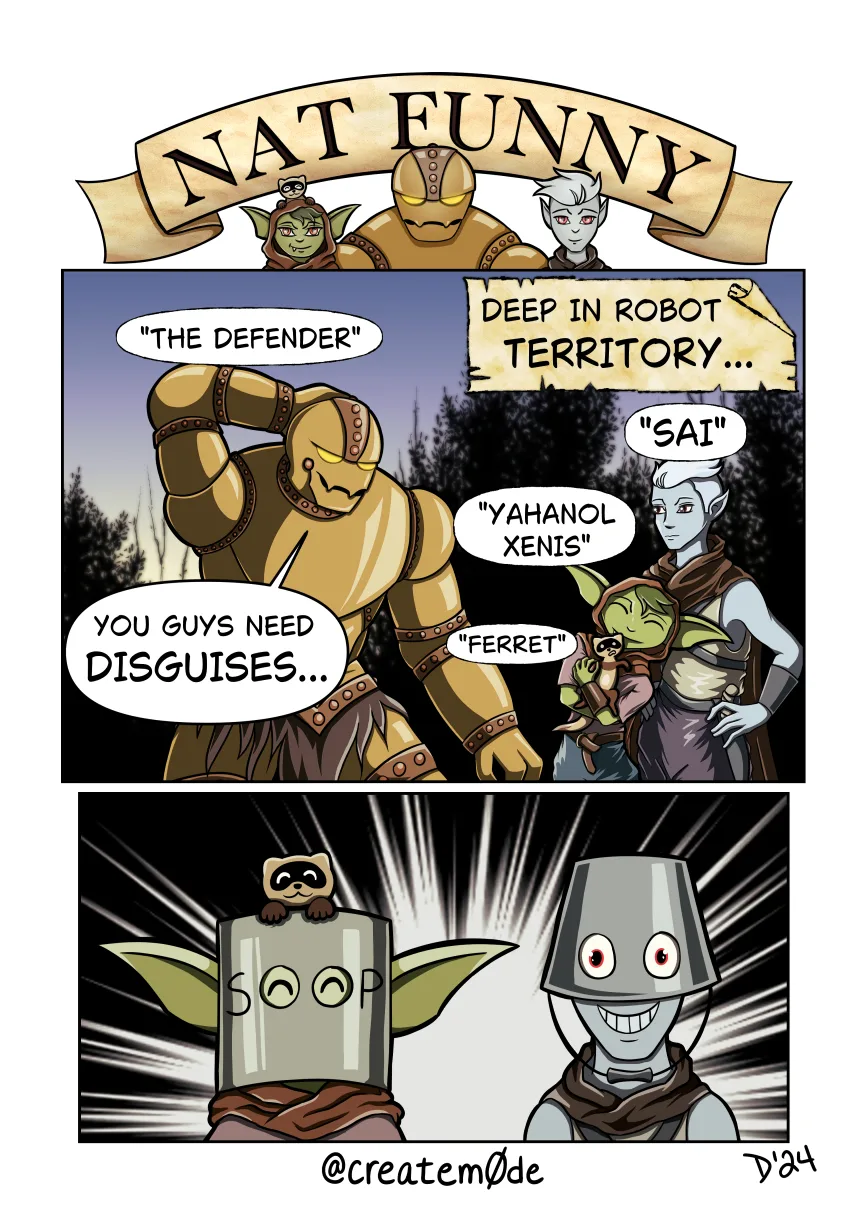 Nat Funny DnD comic by createm0de