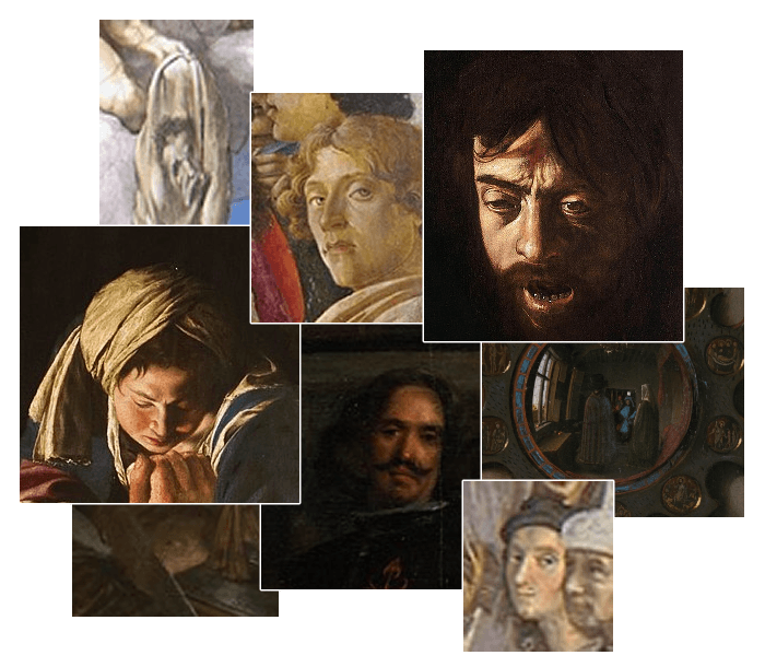 hidden self-portraits collage