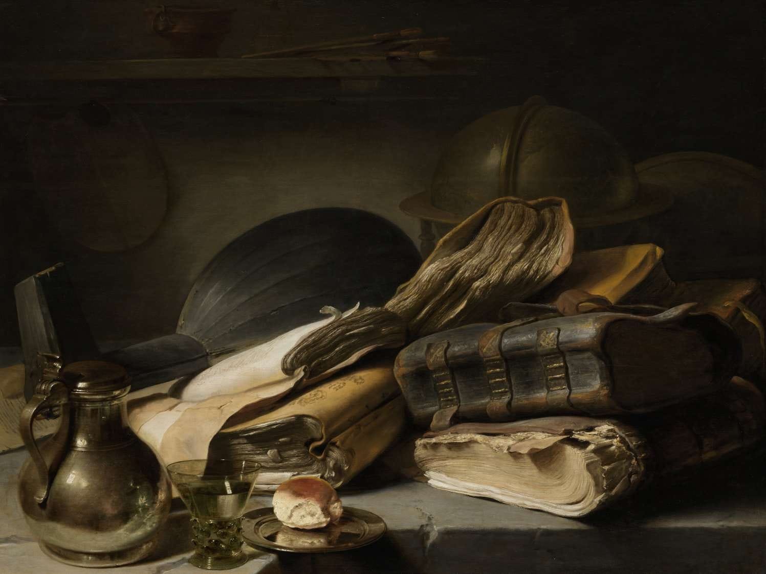 Still Life with Books by Jan Lievens. 1630.