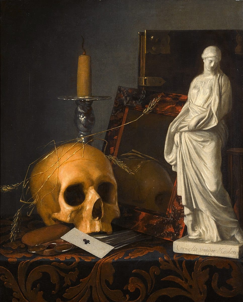 Vanitas by Van der Meulen. 1668.