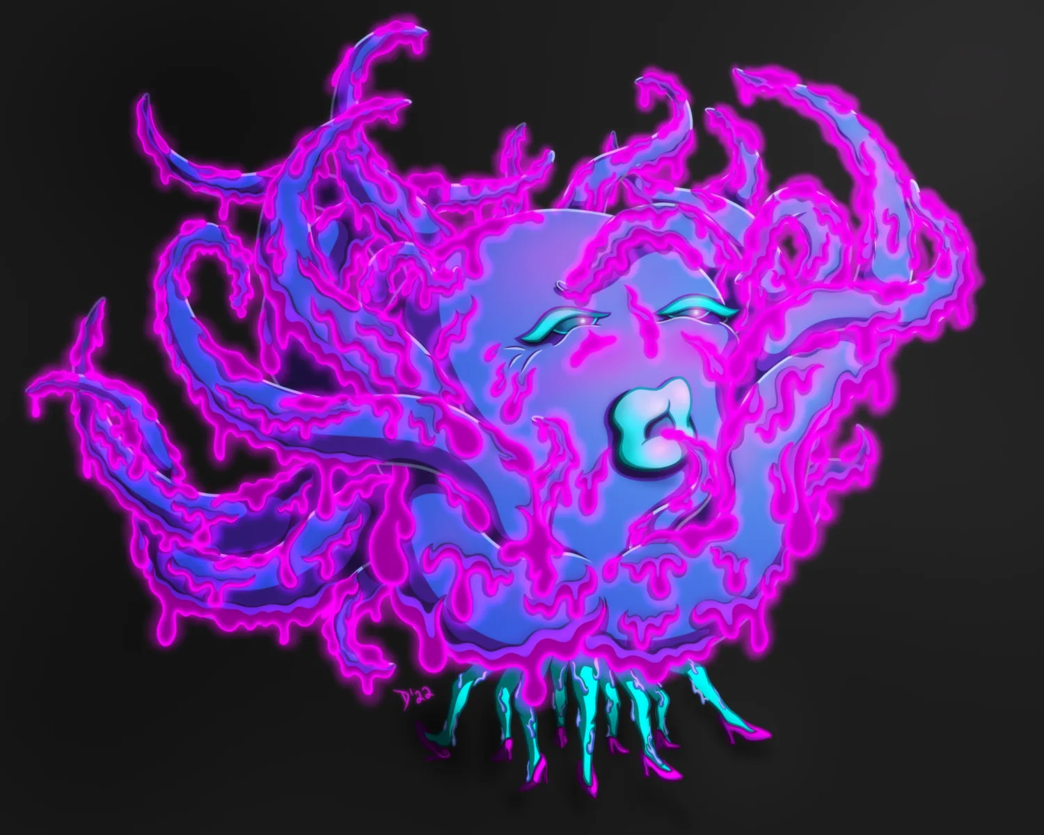 Billie III the nonbinary tentacle monster